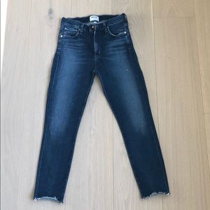 Agolde Sophie high rise skinny crop jeans